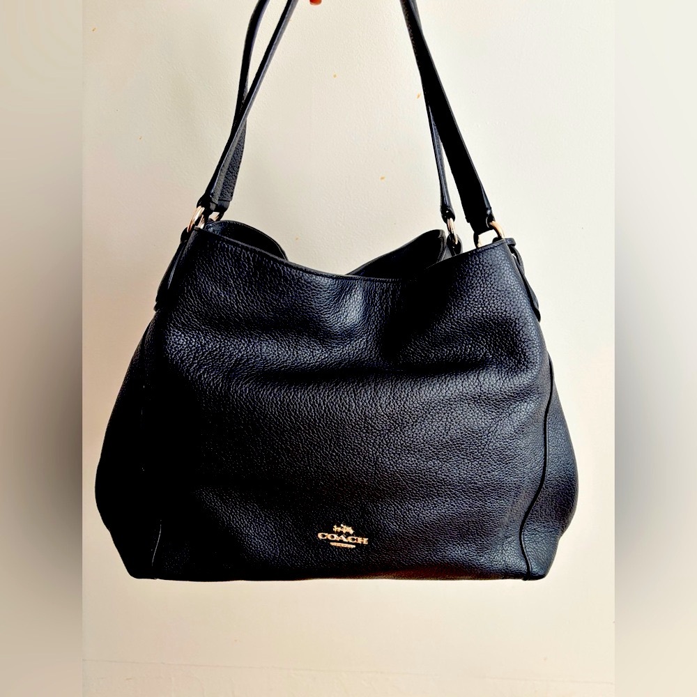 Coach Black Leather Bag - Picture 4 of 16